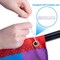 6PCS Rainbow Pride Bunting Flag, 3 x1.5 Ft Rainbow Pleated Fan Flag Banner Rainbow Polyester Flag for Rainbow Pride, Gay Pride, LGBTQ, Parades, Celebration Decor, Include Hanging Rope